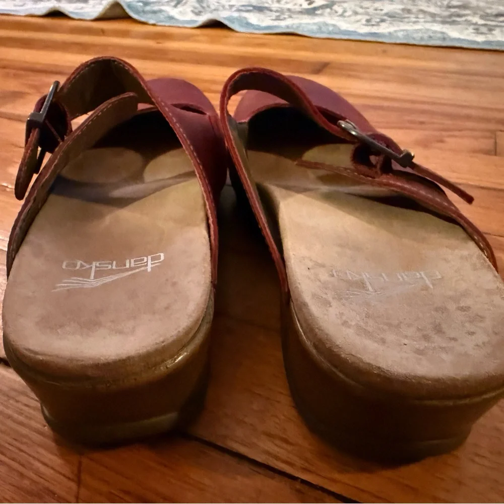 Dansko Burgundy Leather Mary Janes - Picture 6 of 7